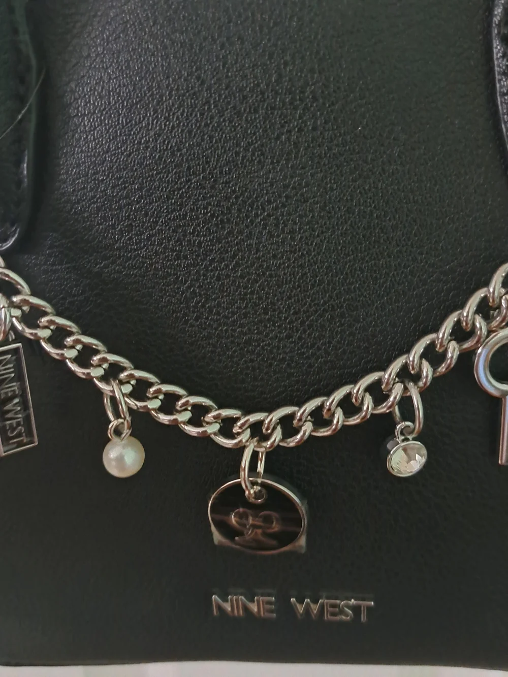 Nine West Mini Satchel with Removable Charm Chain